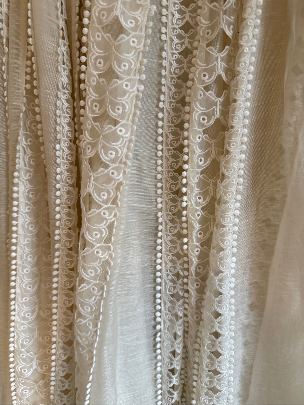 Zimmermann Super Eight Ivory Lace-Panel A-Line Midi Skirt - Picture 3 of 7